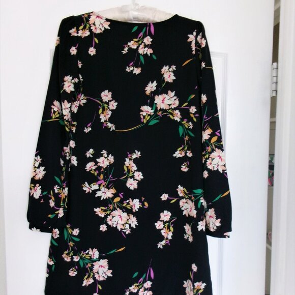 Like New Lulus Herbaceous Babe Navy Floral Print Shift Dress XS / S Above Knee - Picture 9 of 12